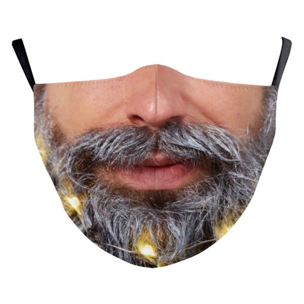 Santa Claus Digital Printing Double Layer Dustproof Mask - Image 7