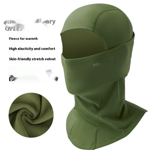 Outdoor Keep Warm And Windproof In Winter Mask Outdoor Fleece Scarf Cold-proof Haze-proof Riding Hat - Image 3