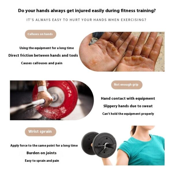 Fitness Training Shock-absorbing Half Finger Gloves - Image 7