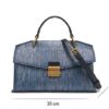 Blue With Snake Texture Handbags Women's High Sense - Image 3