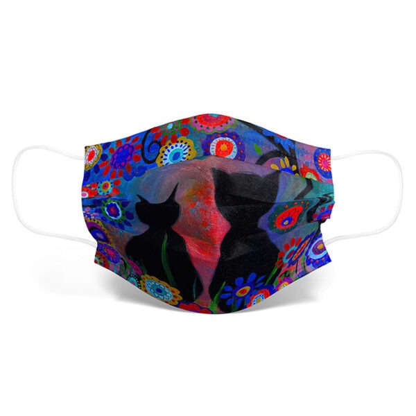 Color Cartoon Cat Animal Mask Printing Disposable Mask Three-layer Melt Spray Cloth - Image 5
