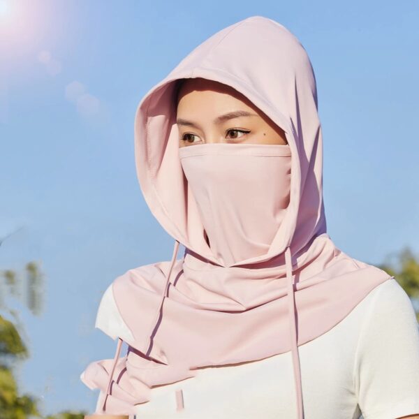 Sun Mask Men's Full Face Ice Silk Breathable Scarf - Image 6