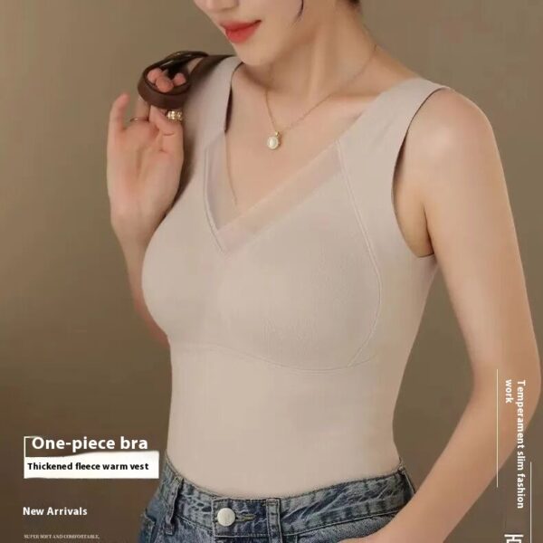 Women's 3D Graphene Autumn Winter Leave No Trace Warm Tank Top - Image 2