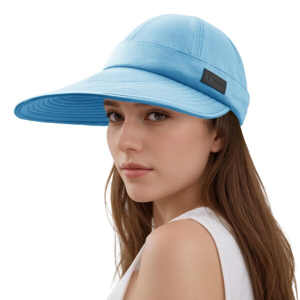 Sukeen Cooling Visor Cap For Women&Men, 2 In 1 Zip-Off Sun Hat With UV Protection For Outdoor Sports Golf Travel Tennis Beach - Image 4