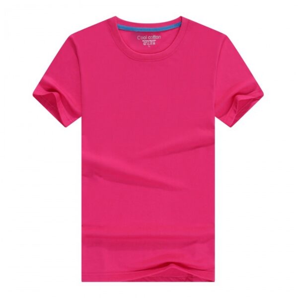 Men's And Women's Same Summer Pure Cotton Round Neck T-shirt - Image 10