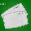 Christmas Green Fur Printed Protective Mask - Image 9