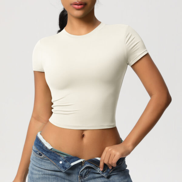 European And American Leisure All-match Tight Quick-drying Workout Top - Image 7