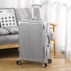 20in/24in/26in Aluminum Golden-framed Suitcase - Large Capacity, USB Charging Port, Rear Cup Holder, Rolling Wheels, Telescopic Handle - Universal Boarding Password Push Box for Men and Women - Image 14