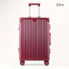 20in/24in/26in Aluminum Golden-framed Suitcase - Large Capacity, USB Charging Port, Rear Cup Holder, Rolling Wheels, Telescopic Handle - Universal Boarding Password Push Box for Men and Women - Image 22