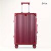 20in/24in/26in Aluminum Golden-framed Suitcase - Large Capacity, USB Charging Port, Rear Cup Holder, Rolling Wheels, Telescopic Handle - Universal Boarding Password Push Box for Men and Women - Image 8