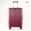 20in/24in/26in Aluminum Golden-framed Suitcase - Large Capacity, USB Charging Port, Rear Cup Holder, Rolling Wheels, Telescopic Handle - Universal Boarding Password Push Box for Men and Women - Image 10