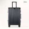 20in/24in/26in Aluminum Golden-framed Suitcase - Large Capacity, USB Charging Port, Rear Cup Holder, Rolling Wheels, Telescopic Handle - Universal Boarding Password Push Box for Men and Women - Image 17
