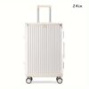 20in/24in/26in Aluminum Golden-framed Suitcase - Large Capacity, USB Charging Port, Rear Cup Holder, Rolling Wheels, Telescopic Handle - Universal Boarding Password Push Box for Men and Women - Image 13