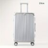 20in/24in/26in Aluminum Golden-framed Suitcase - Large Capacity, USB Charging Port, Rear Cup Holder, Rolling Wheels, Telescopic Handle - Universal Boarding Password Push Box for Men and Women - Image 20
