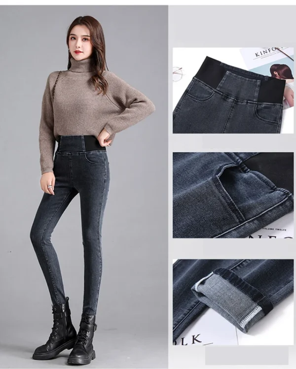 Oversize 26-38 Black Skinny Pencil Jeans Women High Waist Slim Denim Pants Stretch Leggings Vaqueros Casual Pantalones Jean 2024 - Image 24