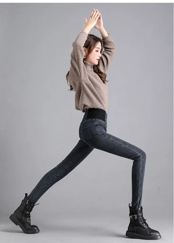 Oversize 26-38 Black Skinny Pencil Jeans Women High Waist Slim Denim Pants Stretch Leggings Vaqueros Casual Pantalones Jean 2024 - Image 17