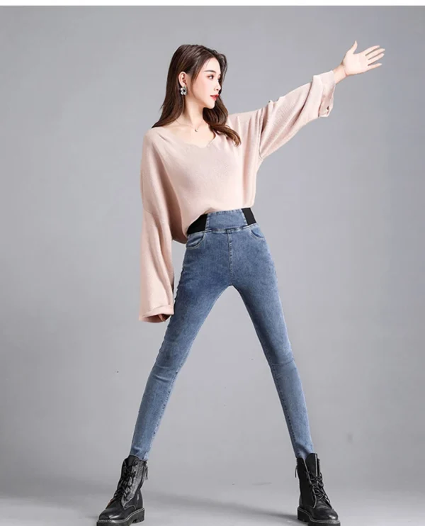 Oversize 26-38 Black Skinny Pencil Jeans Women High Waist Slim Denim Pants Stretch Leggings Vaqueros Casual Pantalones Jean 2024 - Image 14