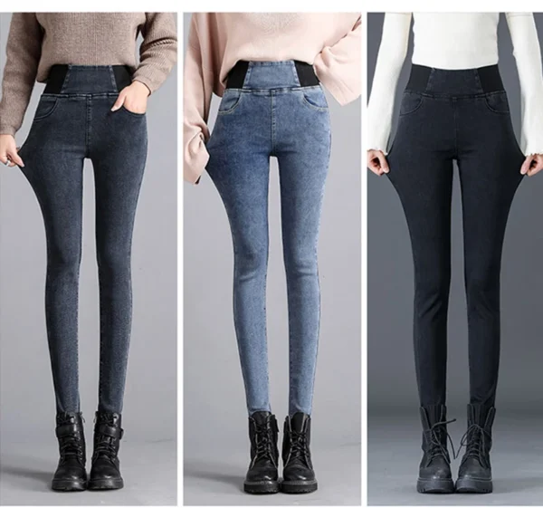 Oversize 26-38 Black Skinny Pencil Jeans Women High Waist Slim Denim Pants Stretch Leggings Vaqueros Casual Pantalones Jean 2024 - Image 13