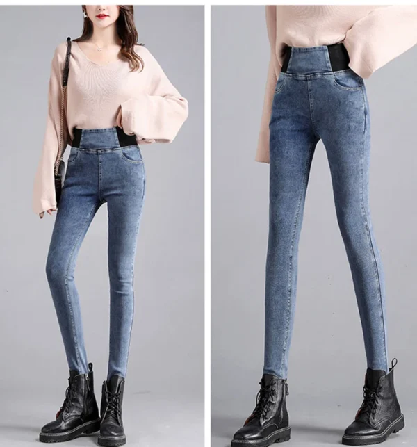 Oversize 26-38 Black Skinny Pencil Jeans Women High Waist Slim Denim Pants Stretch Leggings Vaqueros Casual Pantalones Jean 2024 - Image 15