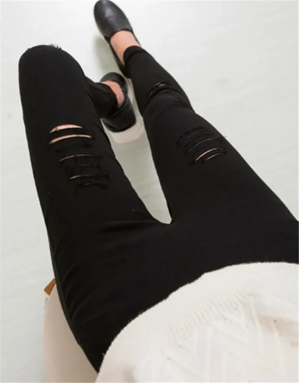 Women Stretchy Skinny Jeans for Short Petite Pull-On Casual Ease Comfort Tummy Control 3XS XXS  2XL 3XL Plus Black Stretch Pants - Image 20
