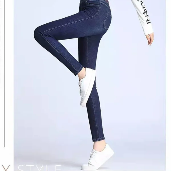 Vintage Skinny Pencil Ankle Length Jeans Women High Wasit Big Size 34 Stretch Denim Pants Mom's Leggings Vaqueros Slim Pantalone - Image 5