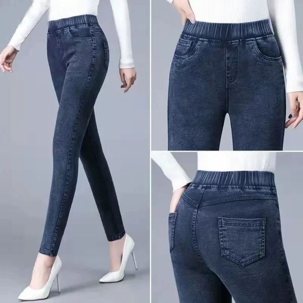Vintage Skinny Pencil Ankle Length Jeans Women High Wasit Big Size 34 Stretch Denim Pants Mom's Leggings Vaqueros Slim Pantalone - Image 7