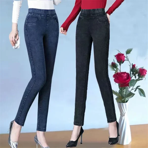 Vintage Skinny Pencil Ankle Length Jeans Women High Wasit Big Size 34 Stretch Denim Pants Mom's Leggings Vaqueros Slim Pantalone - Image 12