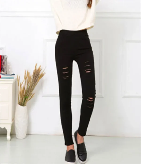 Women Stretchy Skinny Jeans for Short Petite Pull-On Casual Ease Comfort Tummy Control 3XS XXS  2XL 3XL Plus Black Stretch Pants - Image 19