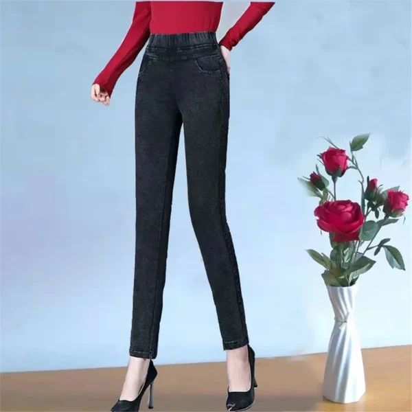Vintage Skinny Pencil Ankle Length Jeans Women High Wasit Big Size 34 Stretch Denim Pants Mom's Leggings Vaqueros Slim Pantalone - Image 16