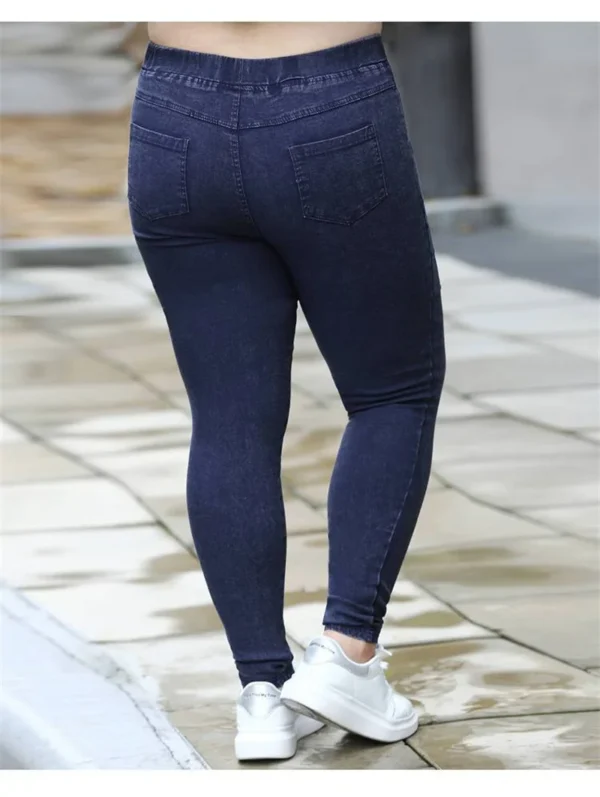 Women Jeans 2022 New Autumn Trousers High-Waist Elasticity leggings Velvet Warm Winter Denim Pants Female Long Pants 6XL 7XL 8XL - Image 18
