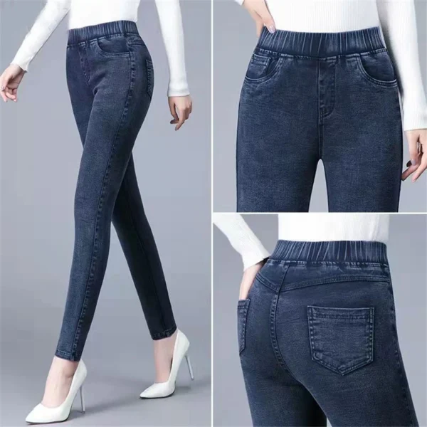 Vintage Skinny Pencil Ankle Length Jeans Women High Wasit Big Size 34 Stretch Denim Pants Mom's Leggings Vaqueros Slim Pantalone - Image 15