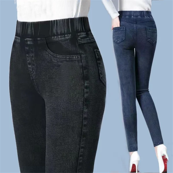 Vintage Skinny Pencil Ankle Length Jeans Women High Wasit Big Size 34 Stretch Denim Pants Mom's Leggings Vaqueros Slim Pantalone - Image 13