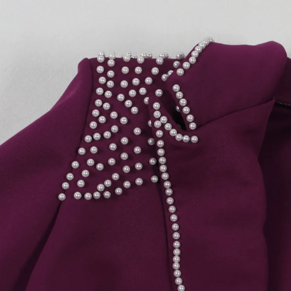 2 Pieces Women's Sets Autumn Winter Long Sleeve Pearl Blazers Suit Tops And Pants Suits Two Piece Set Tracksuit Outfit 2025 - Image 30